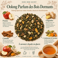Image Dans mon sachet du Oolong Parfum des Bois Dormants Papothé, une infusion oolong aux épices douces pour créer une pause chaleureuse et parfumée.