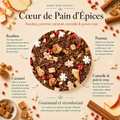Image “Dans mon sachet” du Rooibos Cœur de Pain d’Épices Papothé, une infusion naturellement sans théine avec pomme, caramel, cannelle et poivre rose, idéale pour une pause gourmande, réconfortante et cocooning.