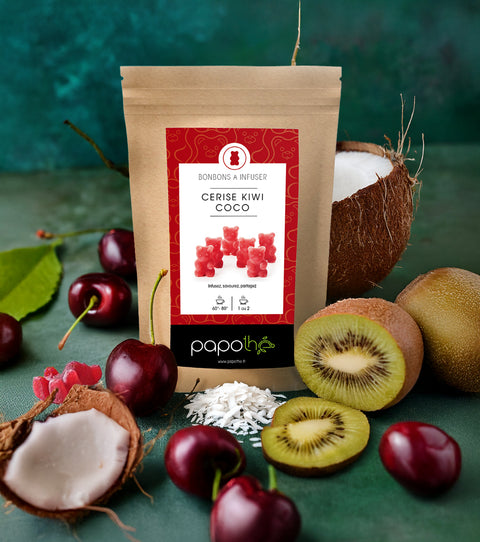 Bonbons à infuser Cerise Kiwi Coco