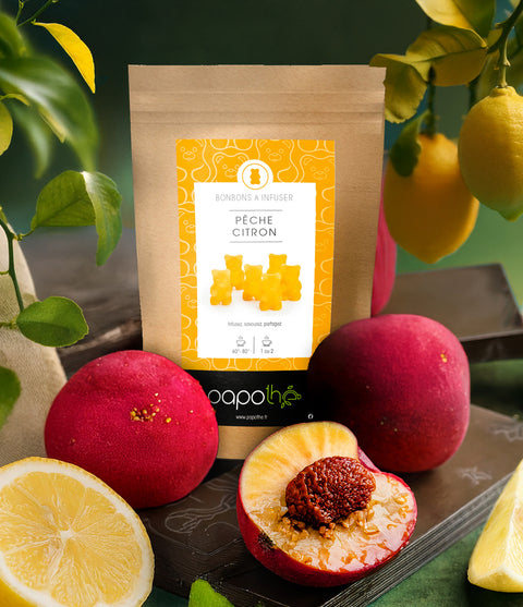 Bonbons à infuser Pêche Citron